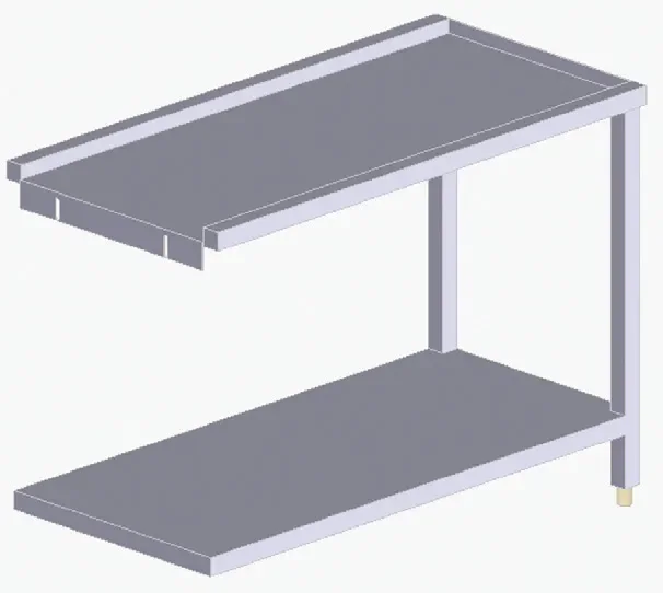 Bon Marché Table de sortie inox gauche ou droite pour lave-vaisselle avec longueur 1200