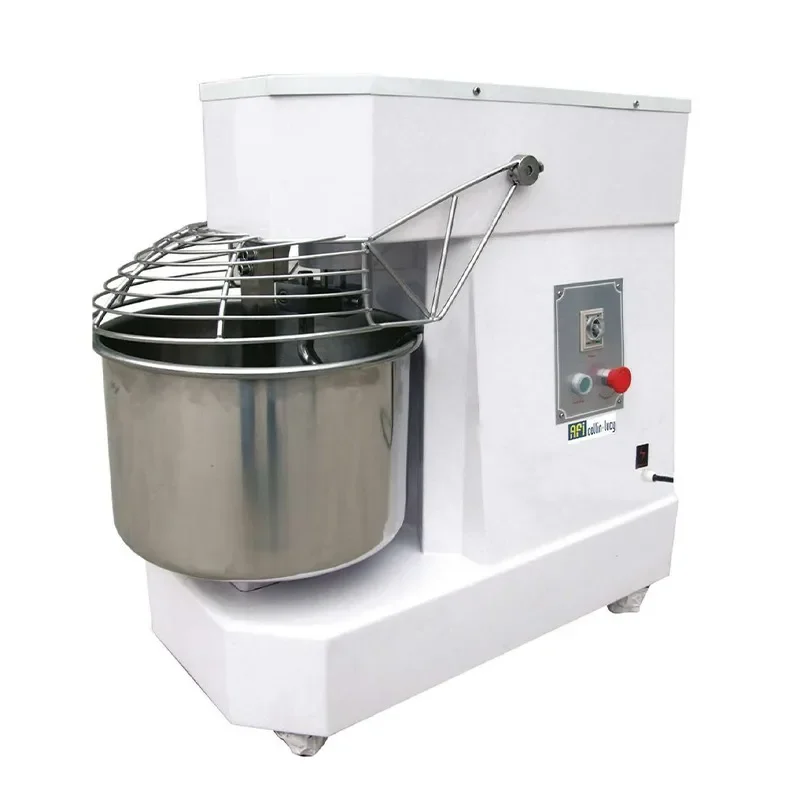 Promotion Saisonnière Pétrin pizza blanc tête et cuve fixes monophasé avec cuve 30 l 1 vitesse