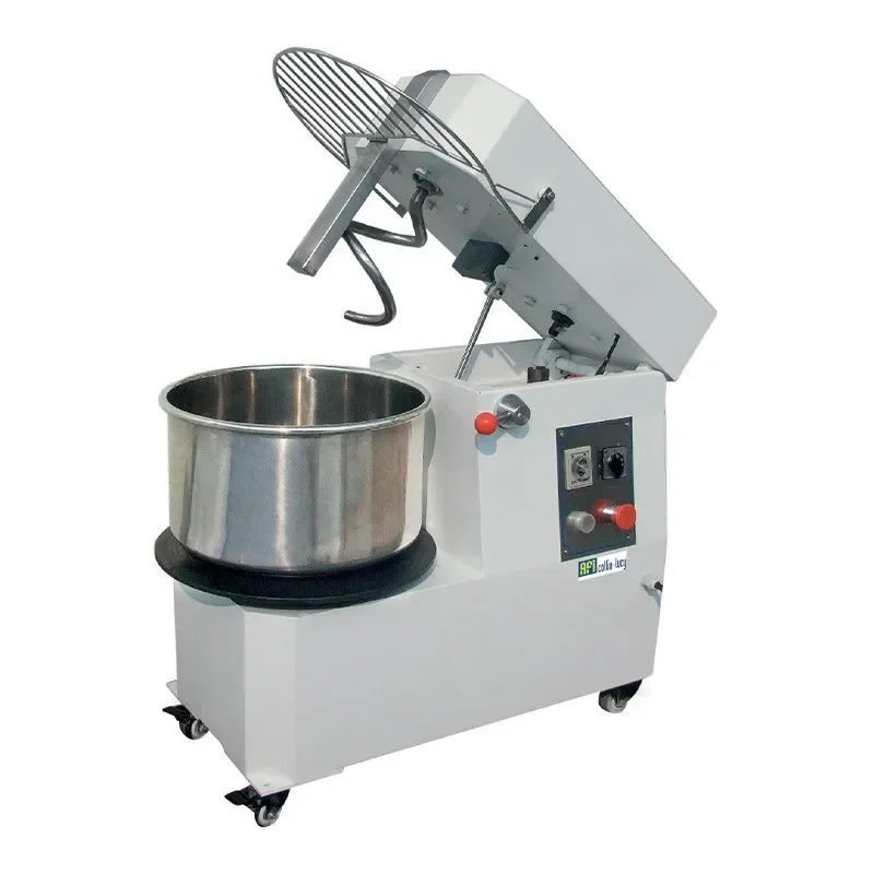 Pétrin à spirale tête relevable cuve amovible 2 vitesses triphasé avec cuve 20 l Bon Plan