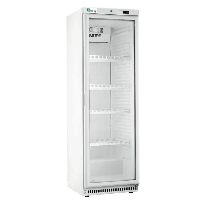 Armoire réfrigérée positive blanche 1 porte vitrée température +1/+8 °c - 308 l Vente Directe