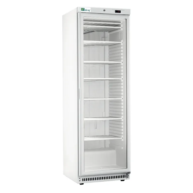 Armoire réfrigérée négative blanche 1 porte vitrée température -18/-22°c - 268 l Meilleur Prix