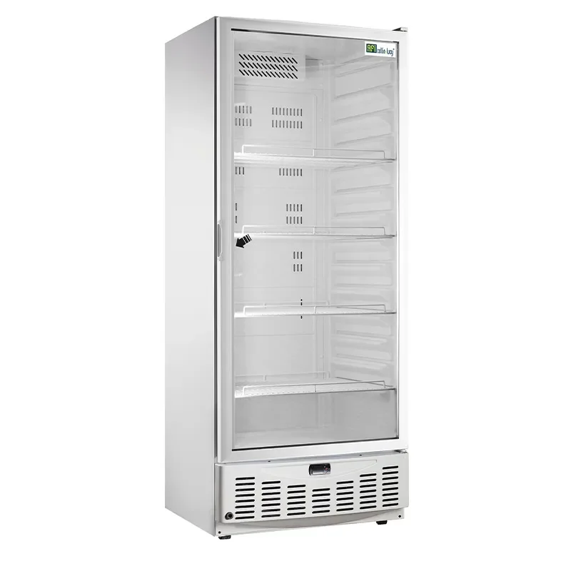 Armoire réfrigérée inox 1 porte vitrée gn 2/1 température +1/+8°c - 455 l Usine Directe
