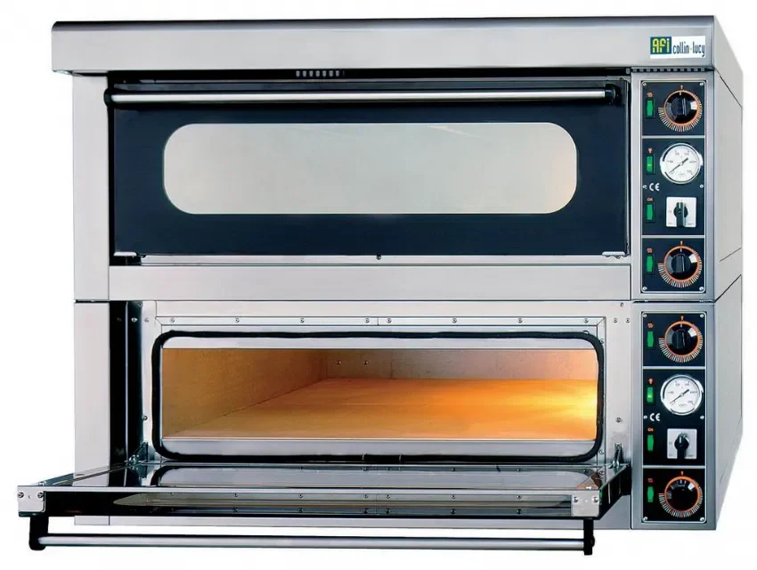 Dernière Chance Four à pizza électrique commandes mécaniques avec 2x6 pizzas et puissance 14,4 kw
