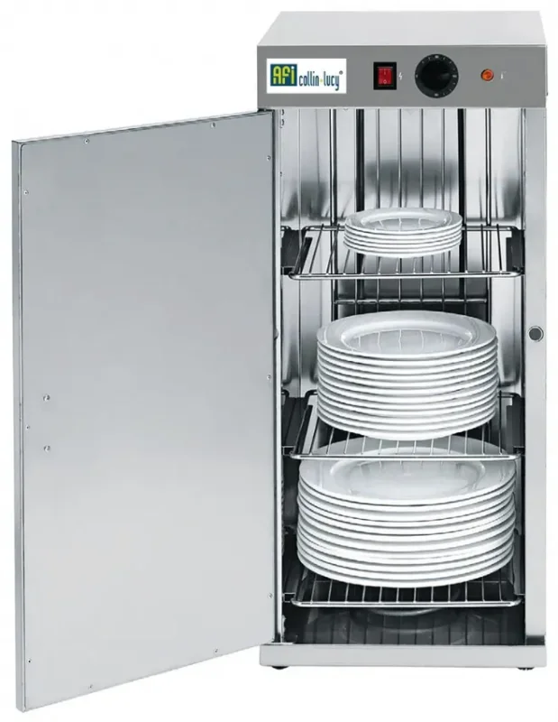 Chauffe-assiettes inox commandes mécaniques avec 60 assiettes puissance 0,75 kw Offre Du Jour