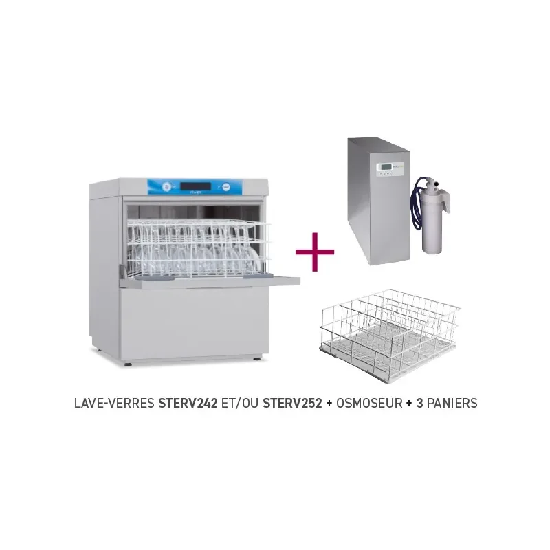 Commander Vite Pack stop essuyage lave-verres 500 x 500 avec osmoseur