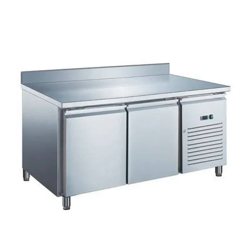 Table réfrigérée positive 2 portes 313 litres avec dosseret Nouvel Arrivage