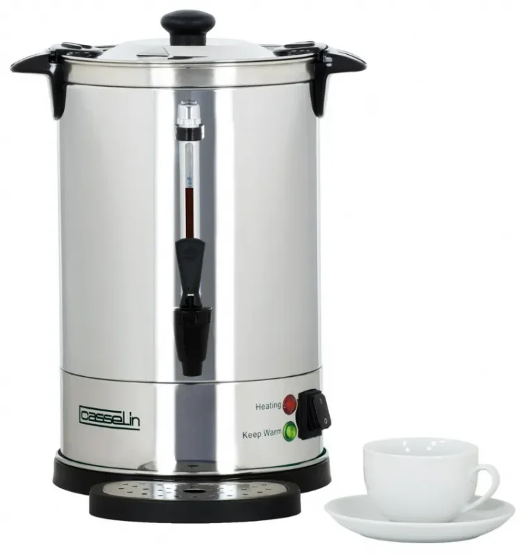 Percolateur à café inox double paroi avec 48 tasses et capacité 6,8 l Vente Directe