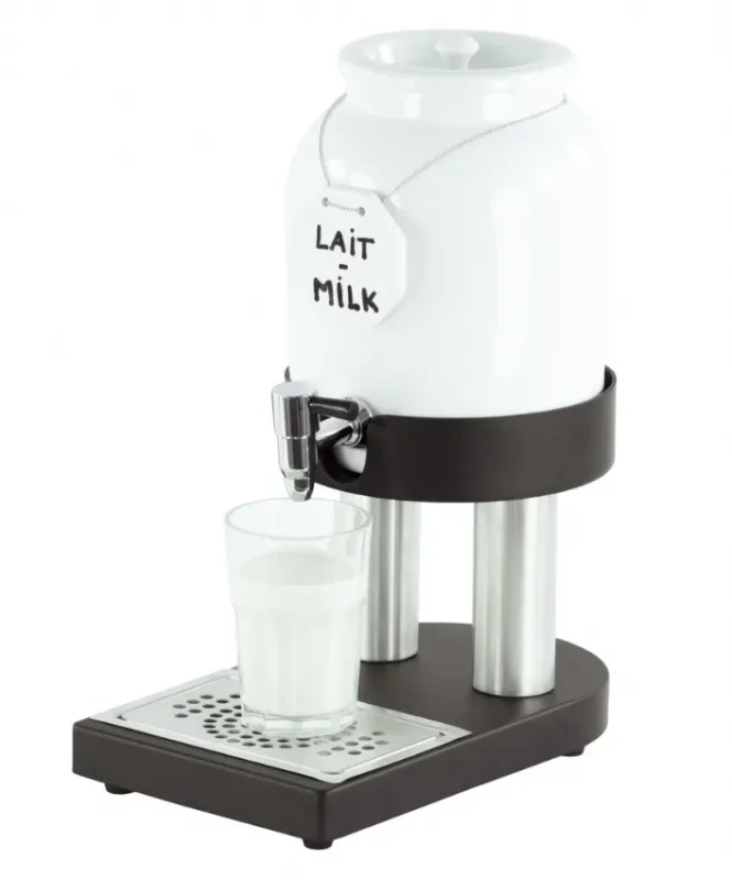Distributeur de lait froid en porcelaine avec capacité 4 l Produit De Marque