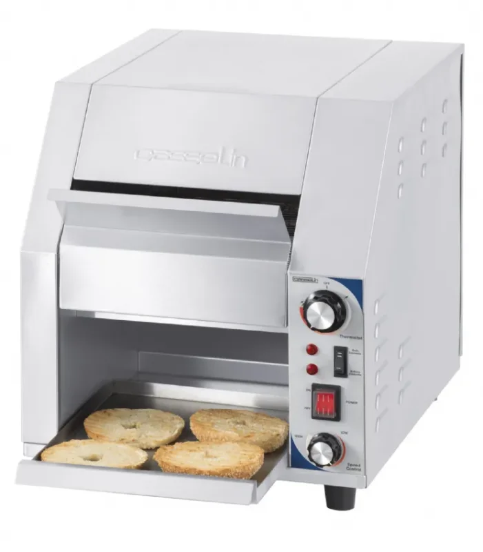 Toasteur convoyeur inox avec 600 toasts/h puissance 2300 w Nouvelle Collection