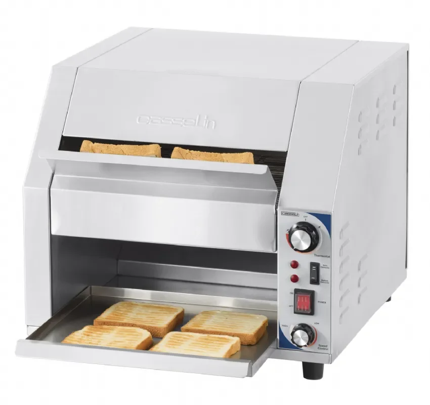 Expédié Aujourd’hui Toasteur convoyeur monophasé inox avec 600 toasts/h puissance 3000 w