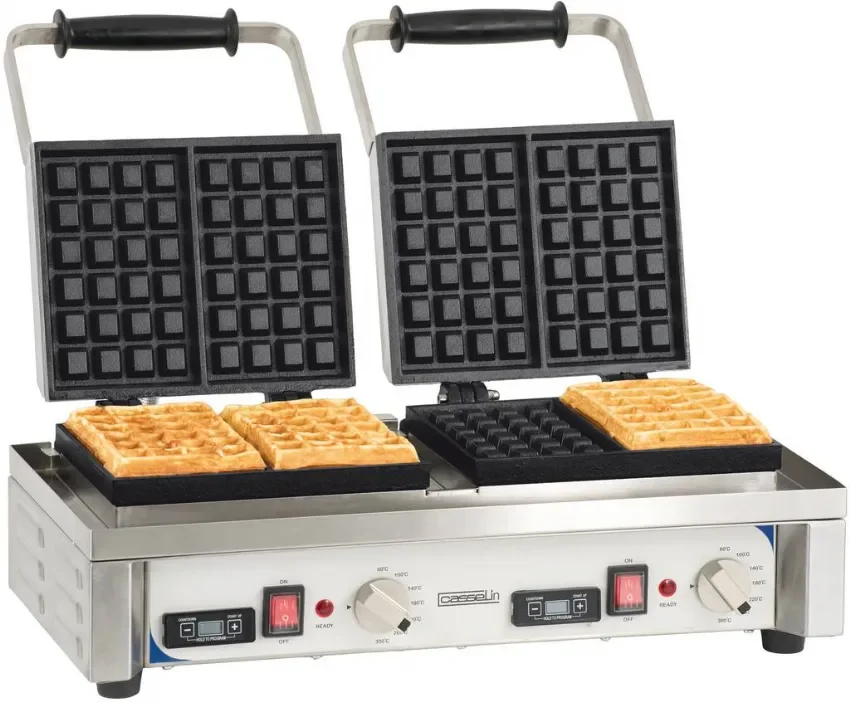 Gaufrier électrique double ouverture 90° gaufres 6x4 puissance 3200 w monophasé Affaire À Saisir