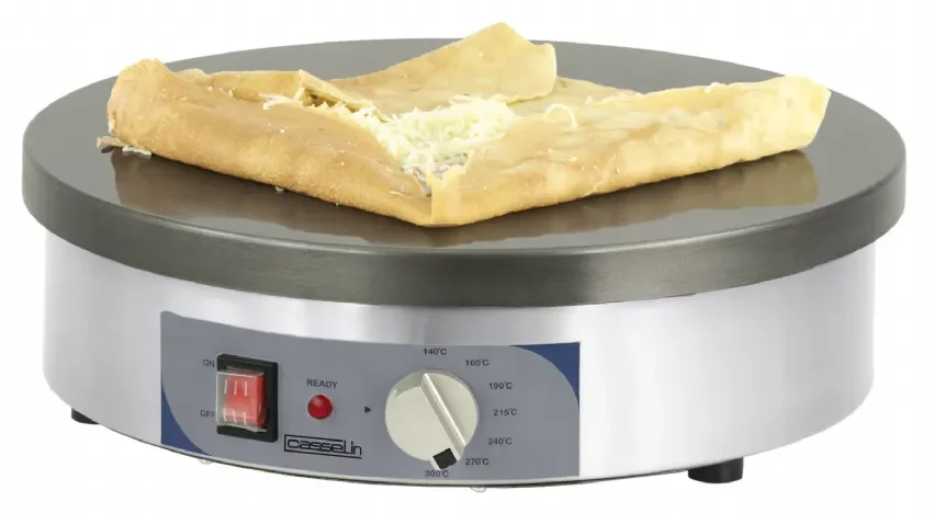 Crêpière électrique ronde inox diamètre 40 cm puissance 2700 w Produit De Marque