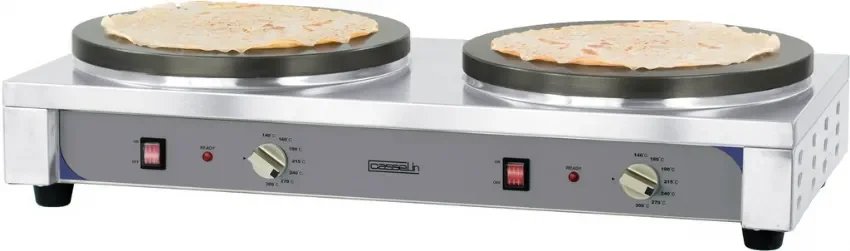 Offre Limitée Crêpière électrique double diamètre 40 cm puissance 2 x 2700 w - 910x445x190 mm