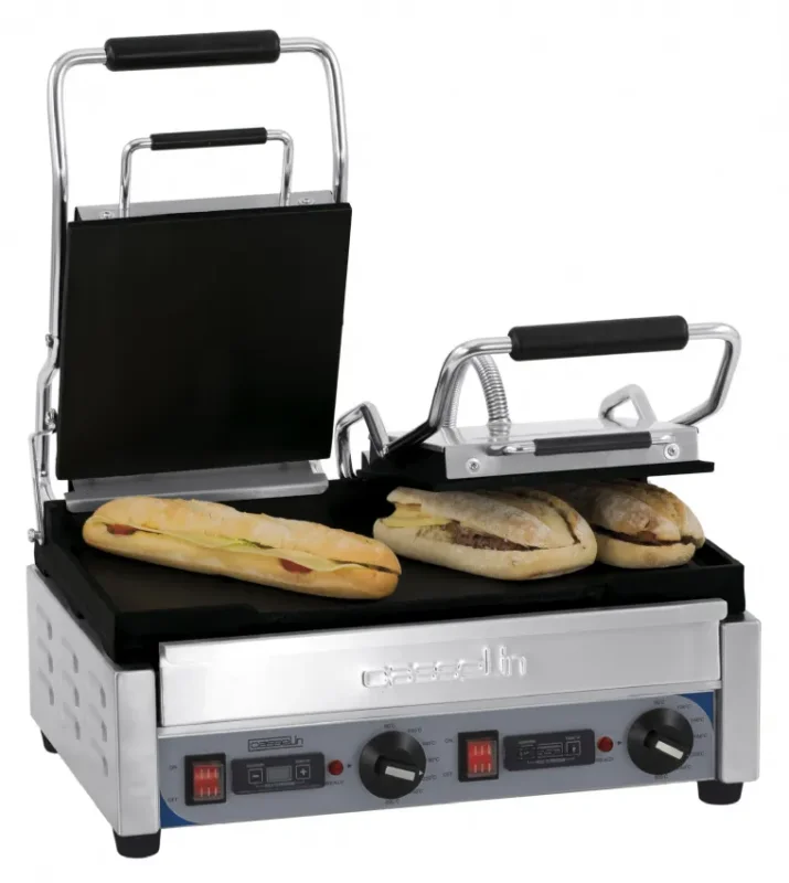 Grill panini double premium plaques lisses avec surface utile 445x242 mm puissance 2900 w Promotion
