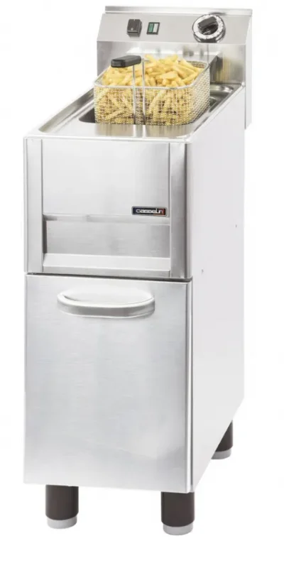 Remise Friteuse électrique sur pieds triphasée avec 1 panier et cuve 13 litres inox