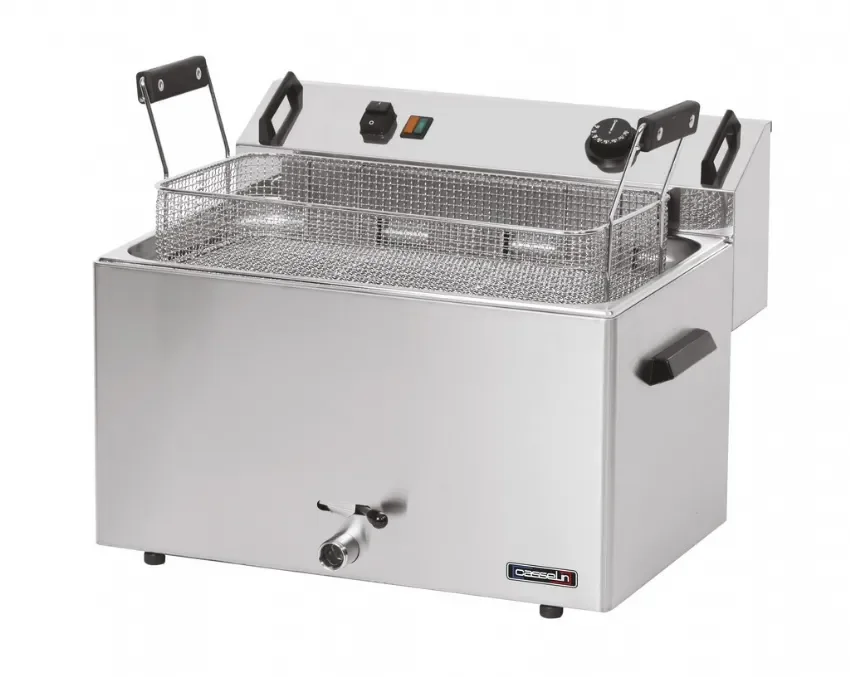 Friteuse à beignets électrique à poser avec cuve 16 l et panier 475x245x80 mm Achat Immédiat