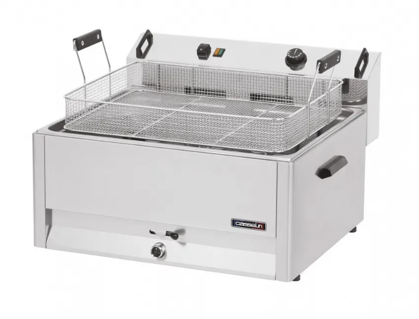 Livraison Express Friteuse électrique à beignets à poser avec cuve 30 l - puissance 15 kw triphasé