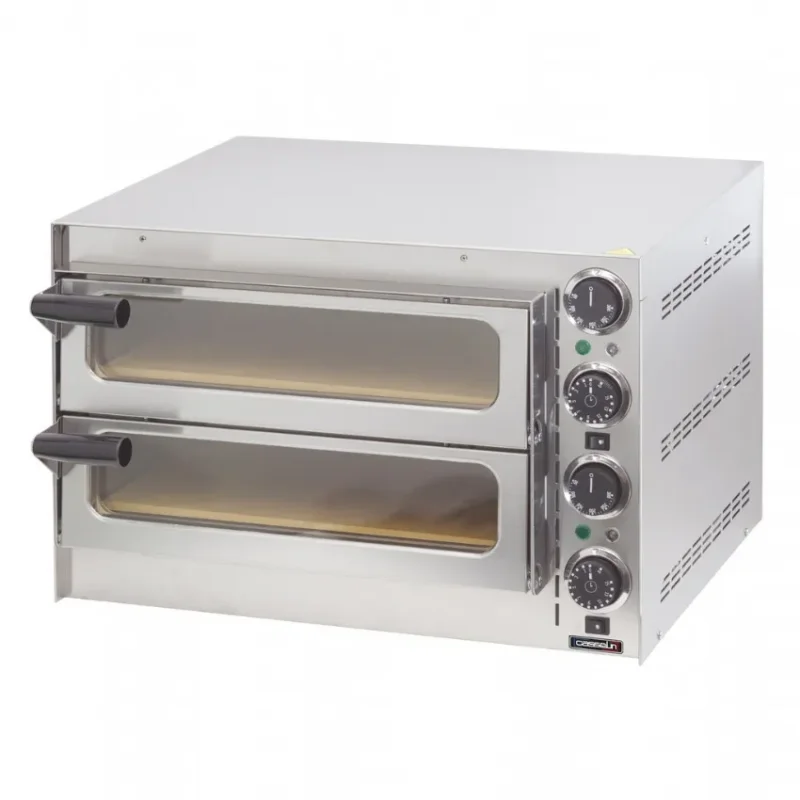 Four à pizza électrique à commandes mécaniques2 chambrespuissance 2,7 kw Prix Réduit