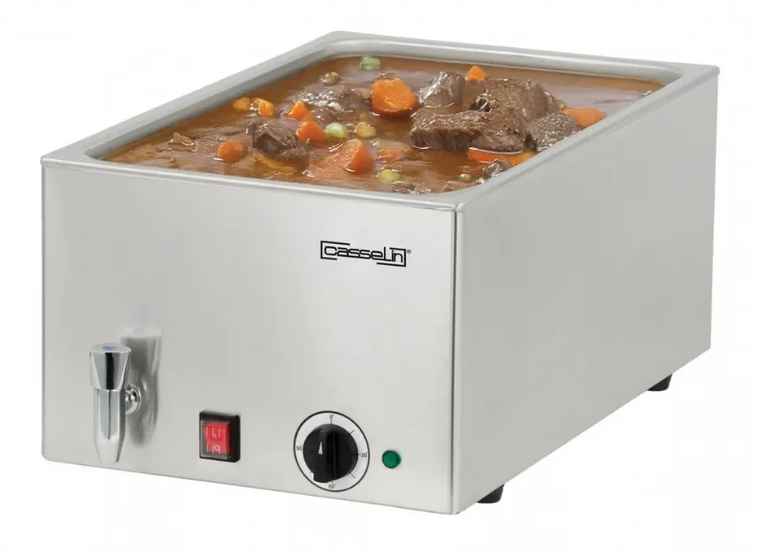 Bain-marie électrique monophasé avec cuve gn 1/1 150 mm et température 40/90 °c Nouveauté