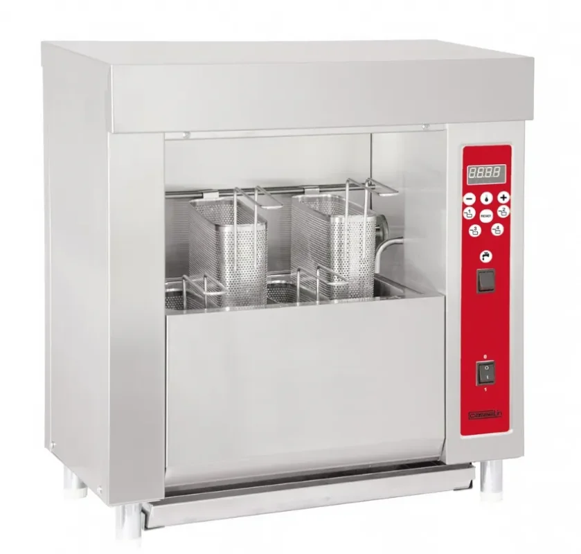 Cuiseur à pâtes électrique monophasé à poser avec 1 cuve 8 l et 4 paniers 1 l Produit De Marque