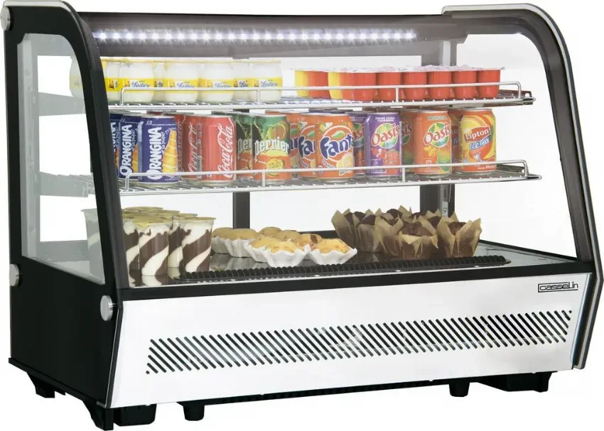 Vitrine réfrigérée à poser vitrage bombé température 2 à 12 °c - 160 l Bon Plan
