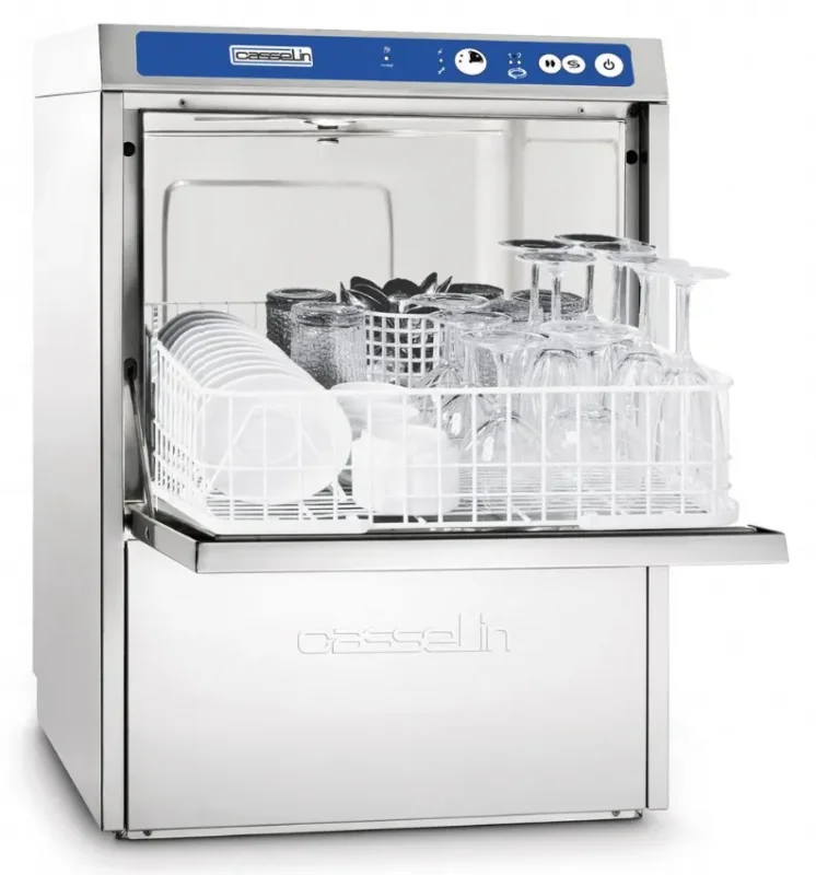 Lave-verres double paroi commandes digitales avec pompe de vidange et adoucisseur Populaire