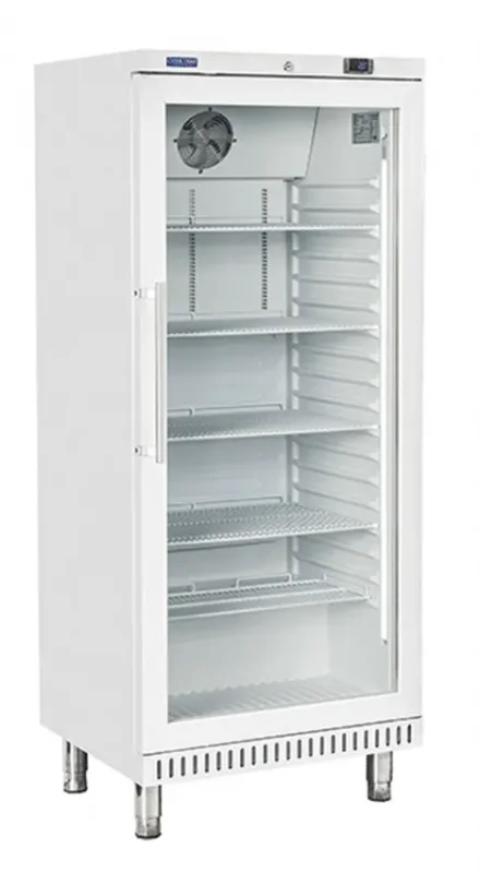 Affaire À Saisir Armoire patissière 600x400 positive 1 porte vitrée acier inox blanc 400l