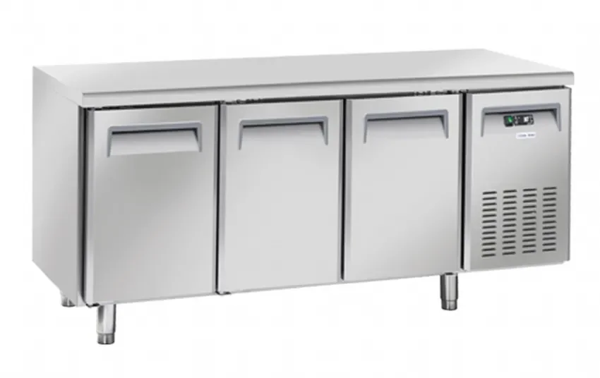 Table réfrigérée positive 325x410 3 portes inox 358l Commande En Gros