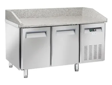 Bon Plan Meuble à pizza 600x400 2 portes spécial pizza inox 430l
