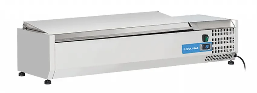 Quantité Limitée Vitrine horizontale réfrigérée gn1/4 inox couvercle acier inox 24l