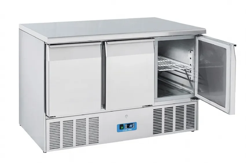 Saladette réfrigérée 3 portes gn1/1 inox 342 l Offre Du Jour