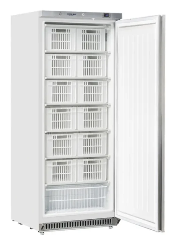 Produit De Marque Armoire négative économique 1 porte pour paniers abs blanc 600l