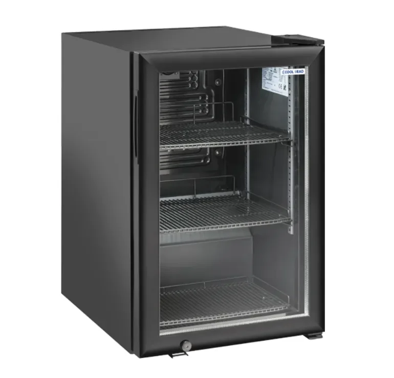 Promotion Mini-bar pour 1 porte vitrée noir 60l