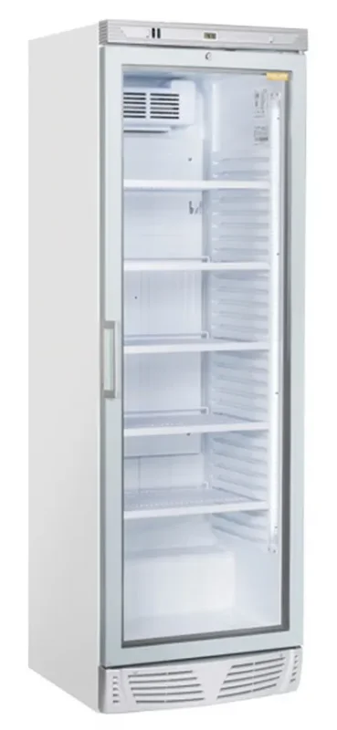 Armoire positive blanche pour boissons 1 porte vitrée 350l Prix Réduit