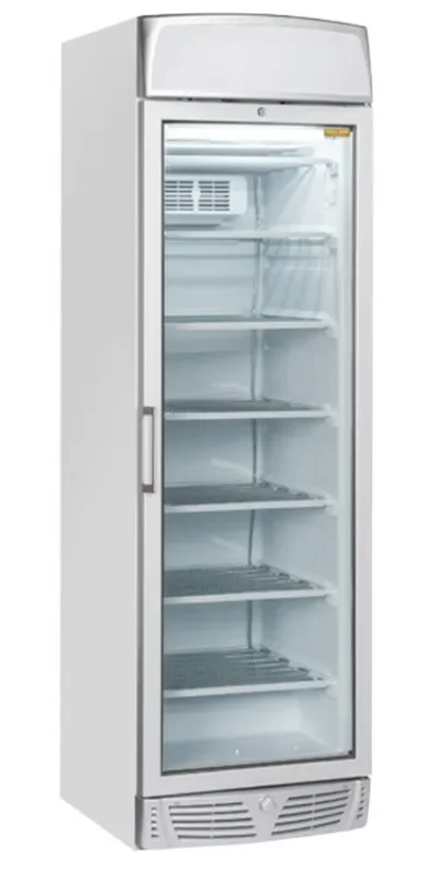Armoire négative blanche 1 porte vitrée + panneau publicitaire intérieur thermorformé 300l Prix Choc