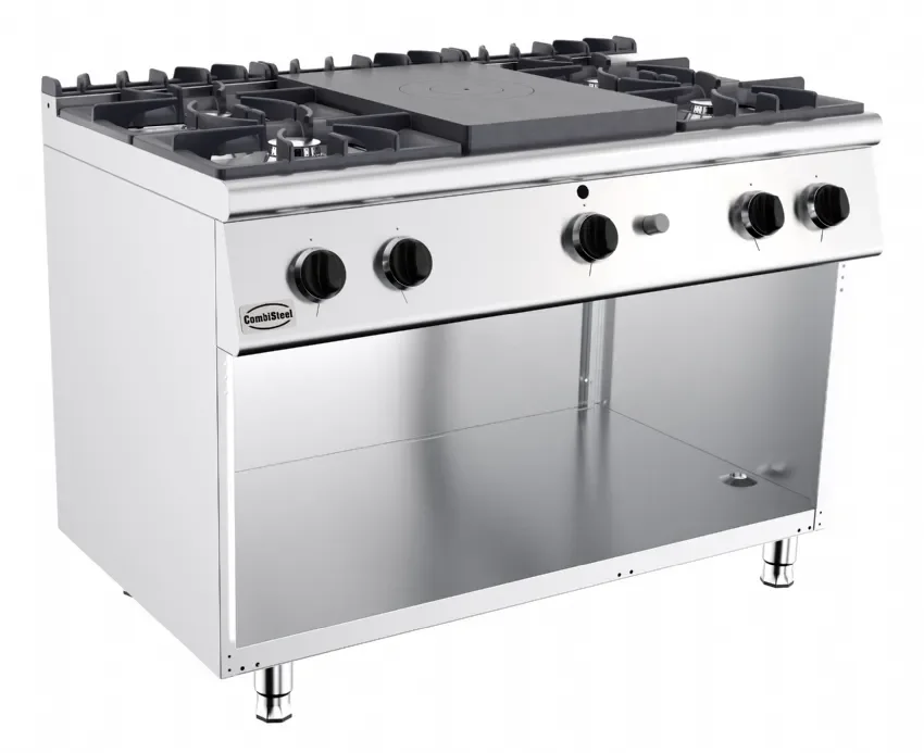 Meilleur Choix Cuisiniere plaques coup de feu gaz 4 bruleurs sans portes