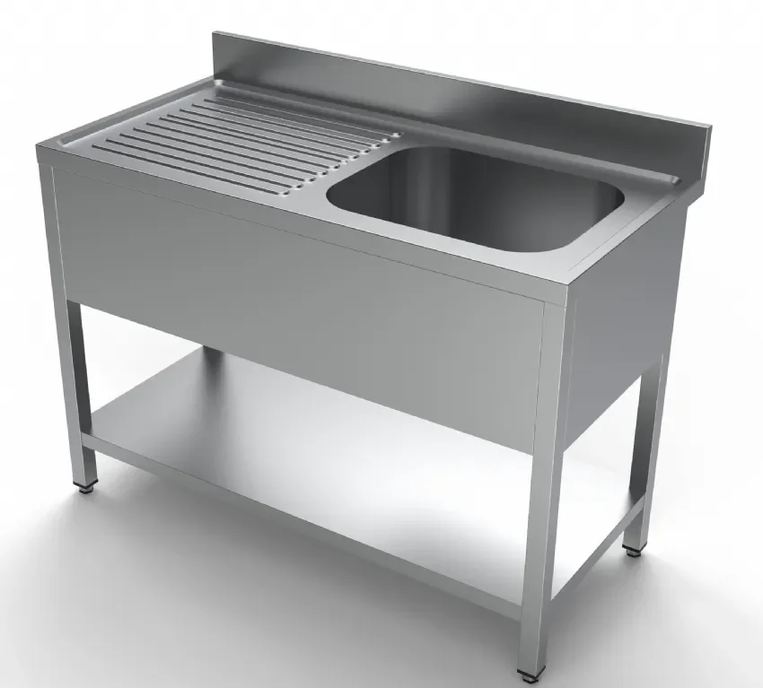 Meilleure Vente Plonge inox profondeur 600 étagère 1 à droite 1200