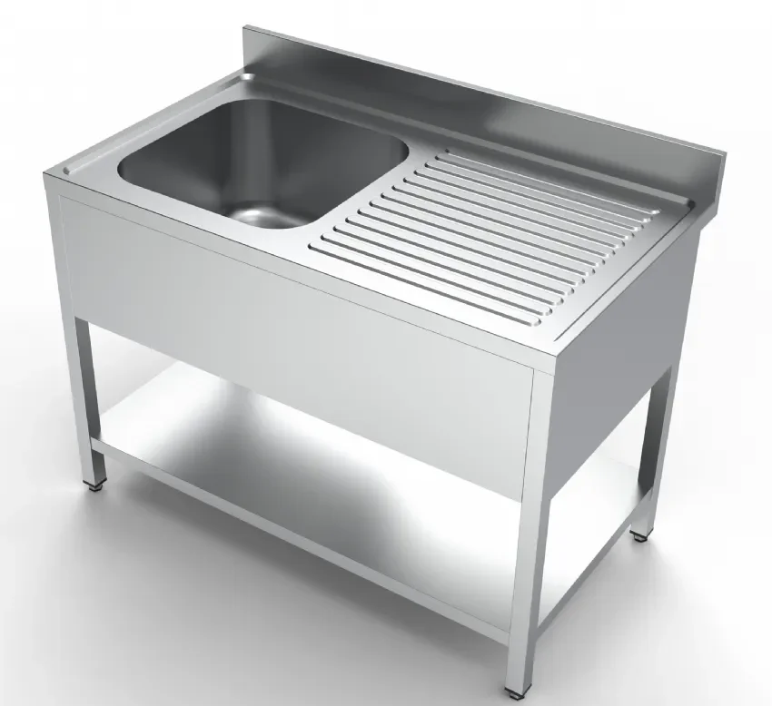 Quantité Limitée Plonge inox profondeur 700 étagère 1 à gauche 1200