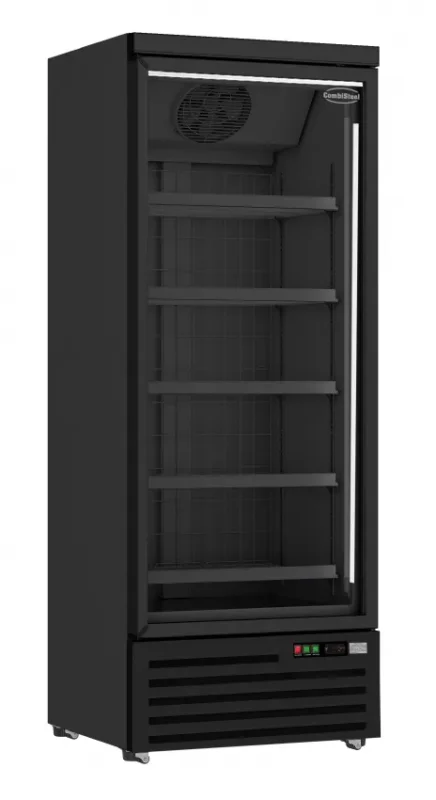 Congélateur 1 porte en verre noir vitree jde-600f bl Livraison Express
