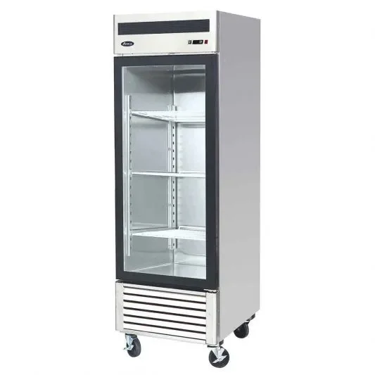 Prix Bas Armoire négative 1 porte vitrée inox
