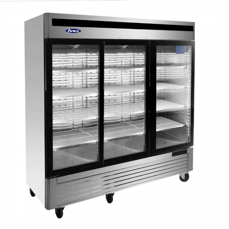 Offre Du Jour Armoire positive 3 portes vitrées inox