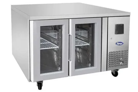 Expédié Aujourd’hui Table réfrigérée gn1/1 positive tropicalisée 2 portes vitrées