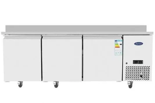 Vente Directe Table réfrigérée positive 400x600 tropicalisée 3 portes avec dosseret inox