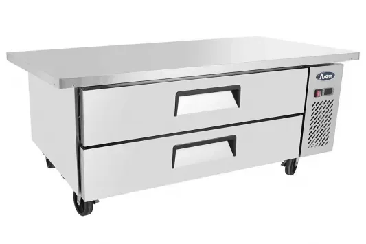 Remise Soubassement réfrigéré positif tropicalisé 2 tiroirs 235l (largeur 1320mm)