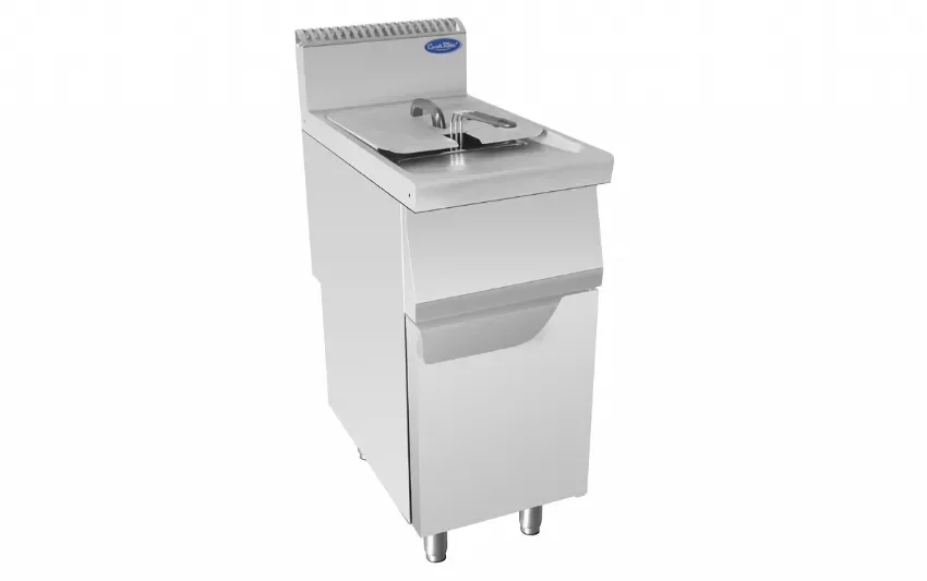 Friteuse à gaz bouteille (propane) 1 cuve sur placard 1 porte Meilleur Prix
