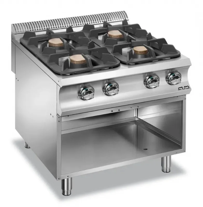 Fourneau professionnel a gaz 4 feux vif 5,5 kw domina 980 Must-Have