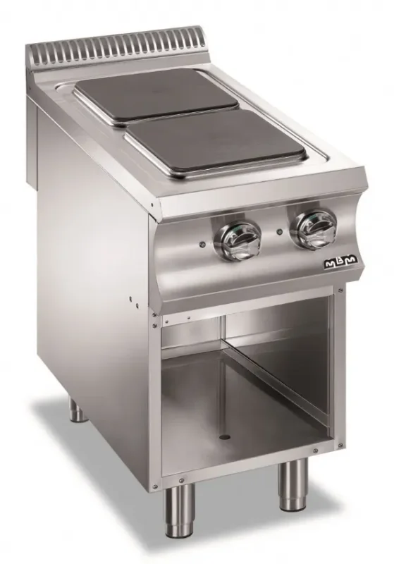 Fourneau professionnel electrique 2 plaque carrés domina pro 900 Livraison Express
