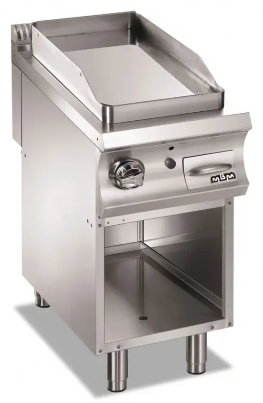 Plaque a snack professionnel gaz plaque lisse chromée 380x720x16 domina pro 900 Retour Gratuit