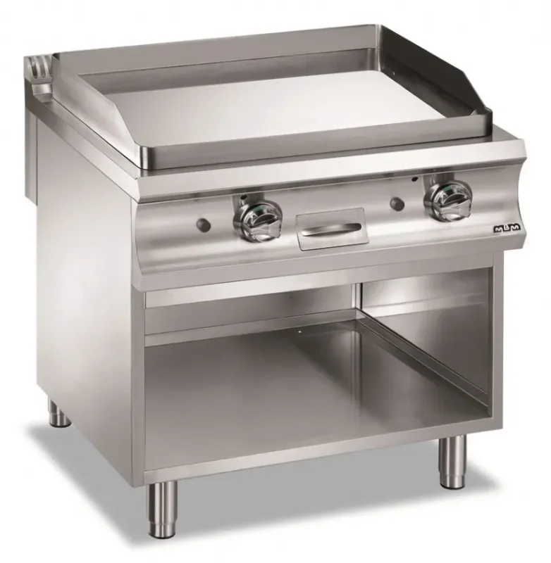 Acheter Direct Plaque a snack professionnel gaz plaque lisse chromée 780x720x15 domina pro 900