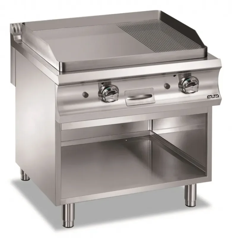 Commander Vite Plaque a snack professionnel gaz plaque lisse rainurée 780x720x15 domina pro 900